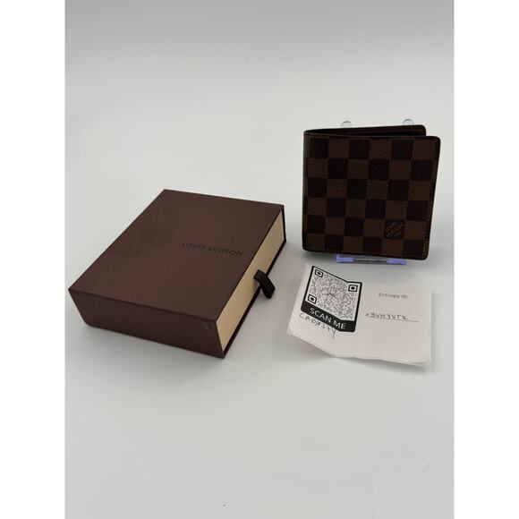 Louis Vuitton Other - Louis Vuitton Damier Ebene Bifold Wallet With COA